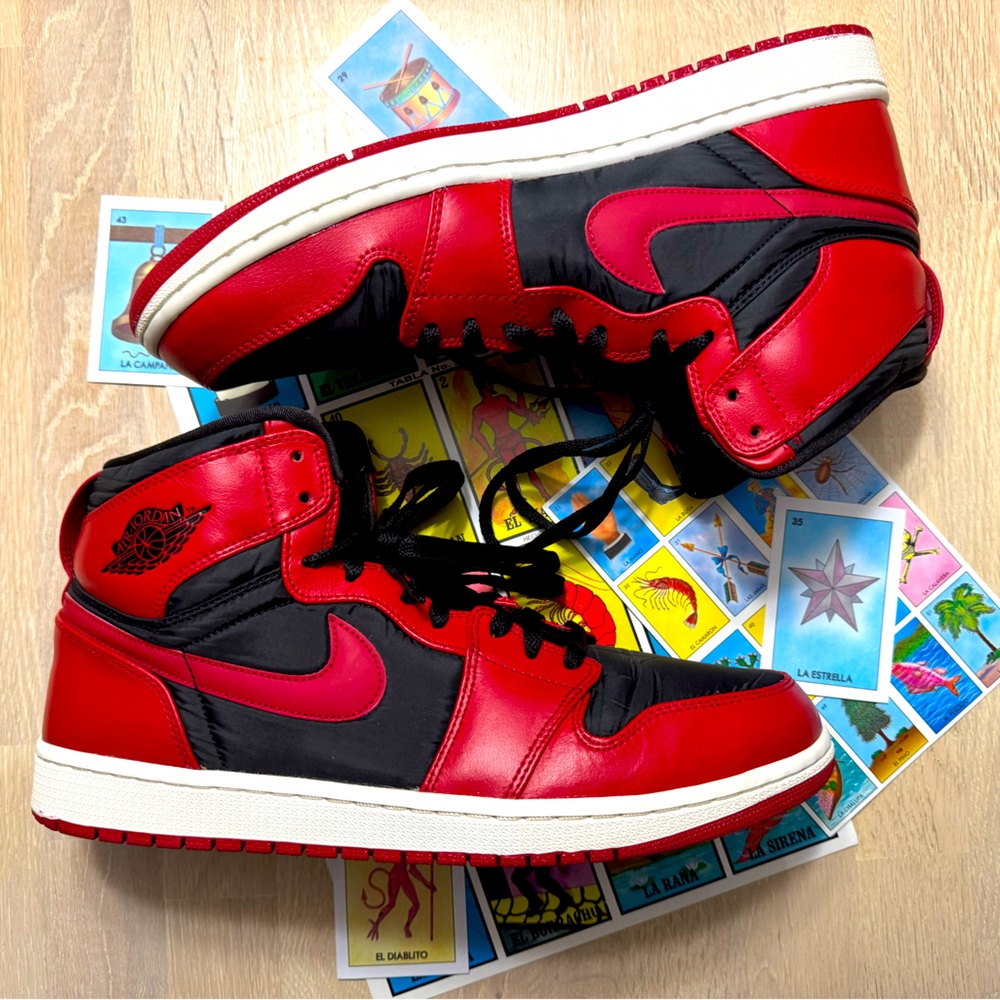 Jordan 1 Retro High Strap Gym Red Men's - 342132-002, Size 13.5, No Box/Strap